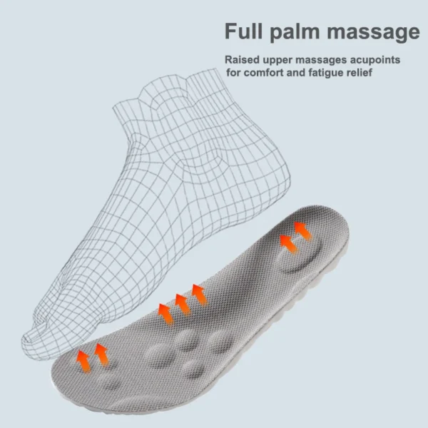 1Pair/2Pairs/4Pairs High Elasticity Latex Sport Insoles Soft Shoe Pads Arch Support Orthotic Insoles Breathable Deodorant Insole - Image 20