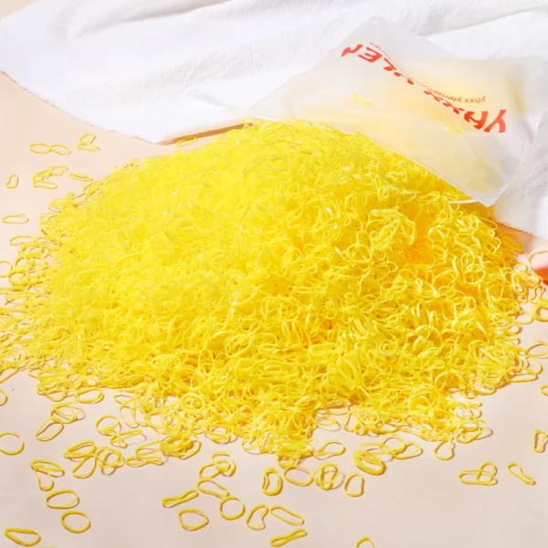 500/1000/2000pcs Girls Colourful Disposable Rubber Band Hair Ties Headband Children Ponytail Holder Bands Kids Hair Accessories - Image 17