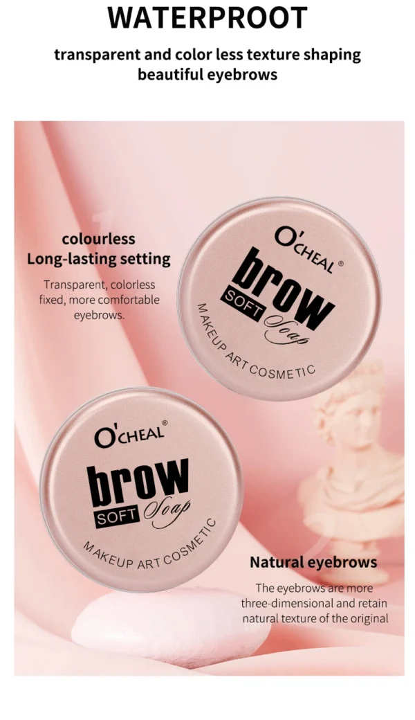 Eyebrow Styling Gel 3D Feathery Wild Brow Wax Waterproof Long Lasting Easy To Wear Shaping Eyebrows Makeup Sculpt Soap Cosmetics - Image 12