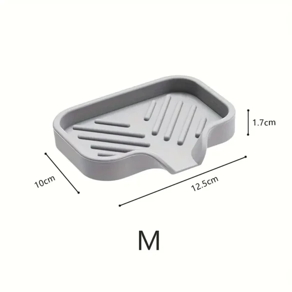 Silicone Faucet Mat Kitchen Sink Tray Soap Dispenser Sponge Drain Pad Sink SplashDrying Mat Countertop Storage Tray SoapTray - Image 8